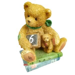 Enesco Cherished Teddies "Chalking Up Six Wishes"  6th Birthday Vintage Figurine